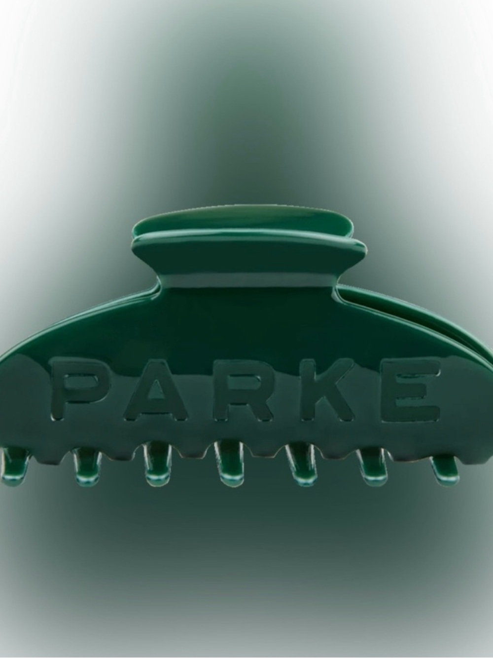 PARKE Dark Green Hair Claw Clip NEW IN CASE